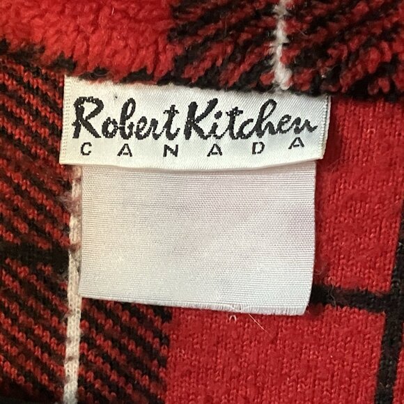 Vintage Robert Kitchen Plaid Fleece Vest Womens Full Zip Made in Canada - Picture 2 of 7